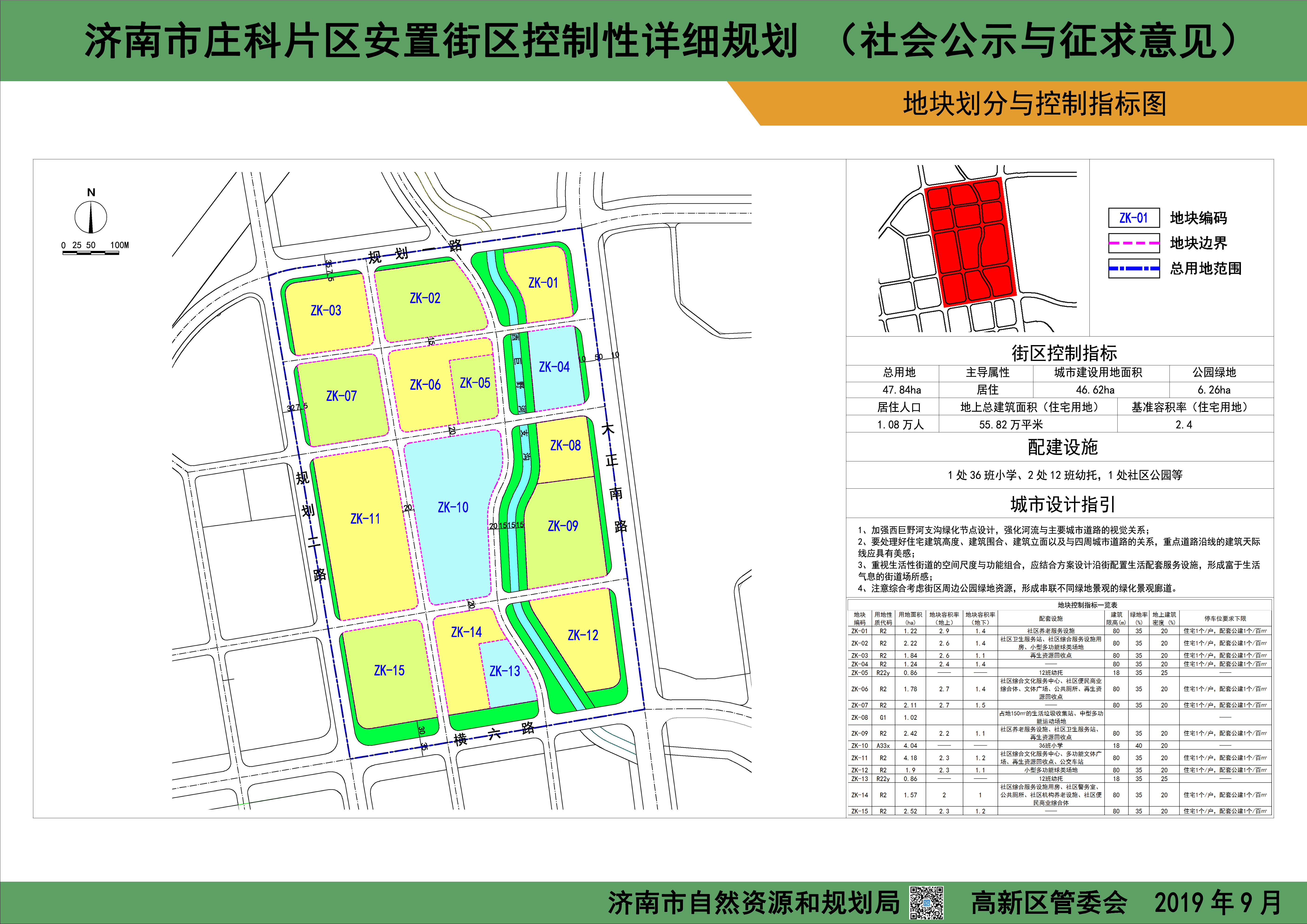 济南市庄科片区安置街区控制性详细规划(社会公示与征求意见)
